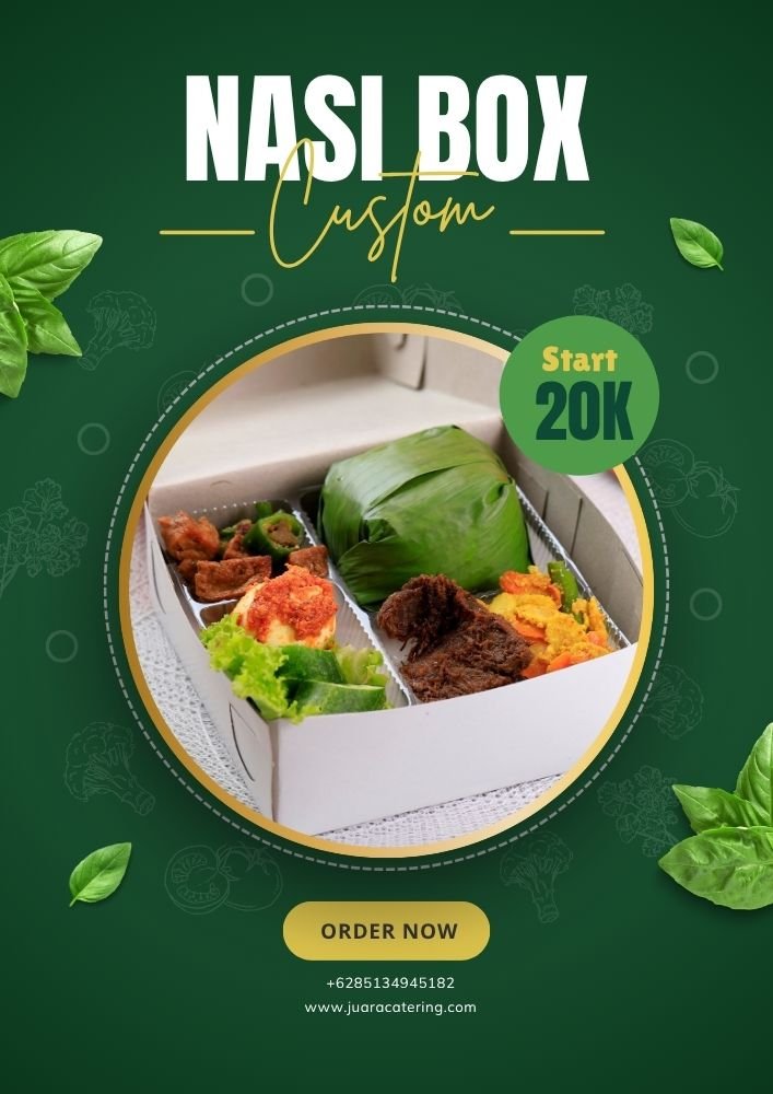 Menu Nasi Box Reguler Untuk Gathering Villa di Puncak dan Pancawati