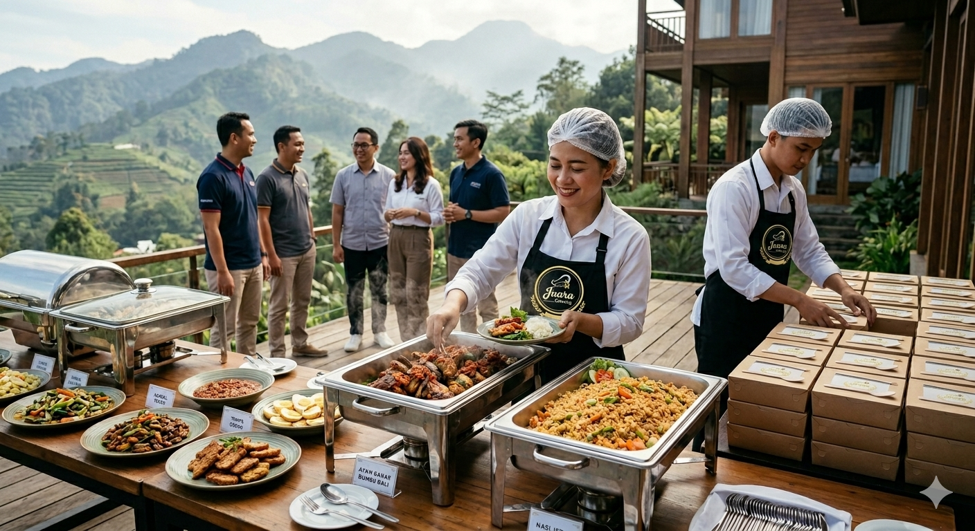 Catering gathering perusahaan dan meeting villa di Puncak Bogor