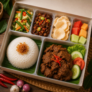 Nasi Box Rendang