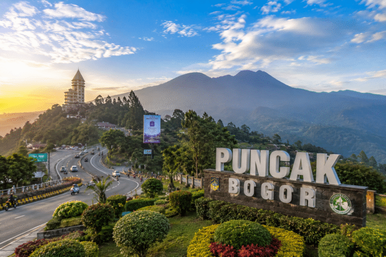 Visual representatif area Puncak Bogor sebagai konteks lokasi acara